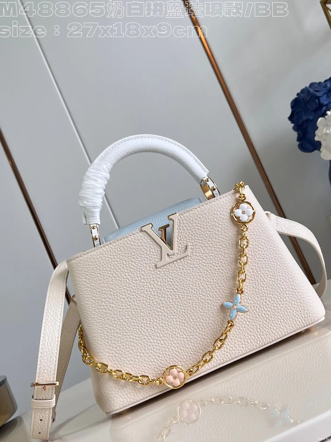 VUITTON BB-27*18*9CM CAPUCINES LOUIS 0627